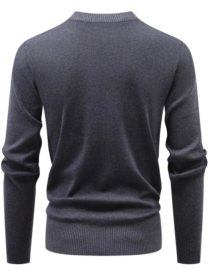 Yoann – Strick Pullover Mit Viertelreißverschluss