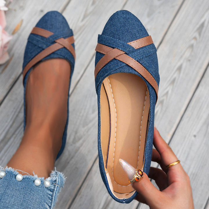 Shakina – Bequeme Schuhe Mit Gekreuzten Riemen