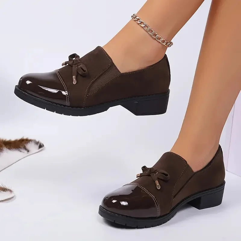 Marvina - Eleganter Loafer Mit Schleifenakzent Und Runder Spitze