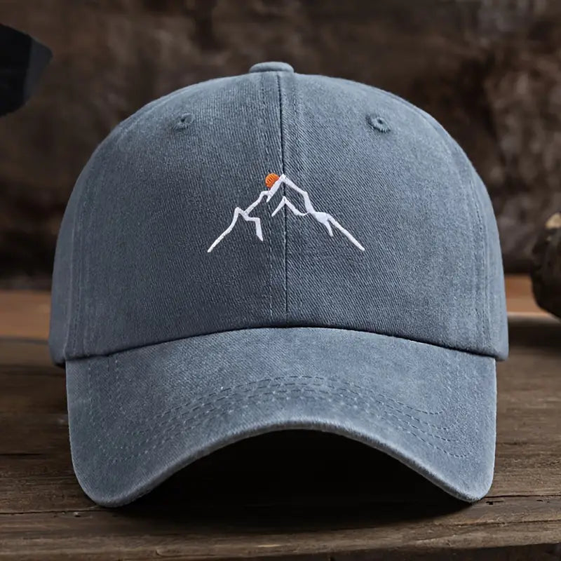 Ermil – Bestickte Baseball Kappe Mit Berggipfel