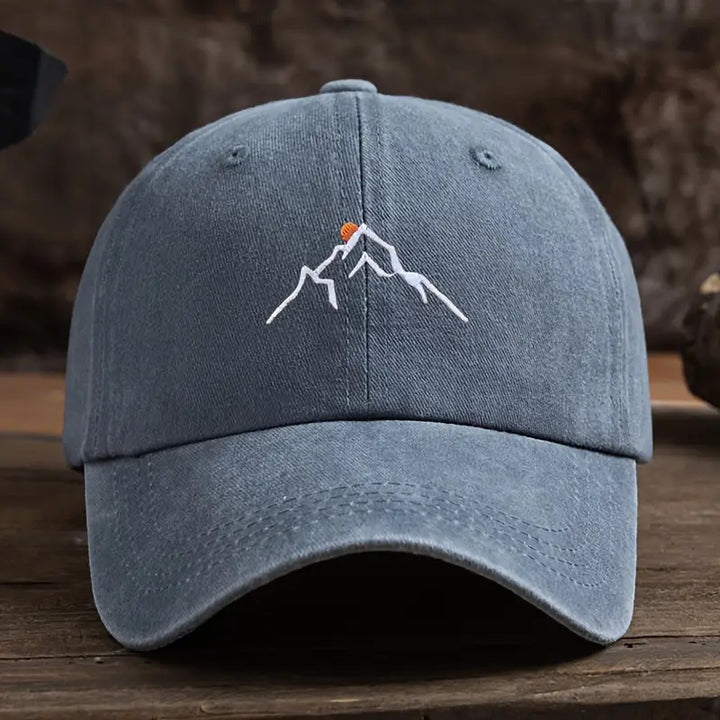 Ermil – Bestickte Baseball Kappe Mit Berggipfel
