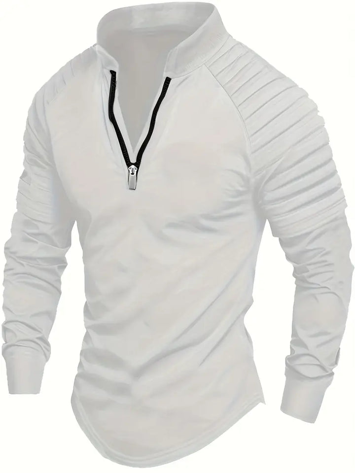 Linwood  - Langärmliges Polo Hemd Mit Reißverschluss