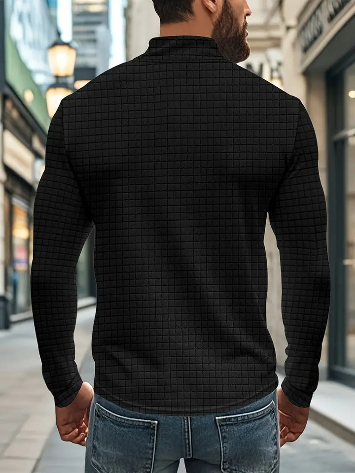 Jarryd – Langarm Sweatshirt Mit Halbem Reißverschluss