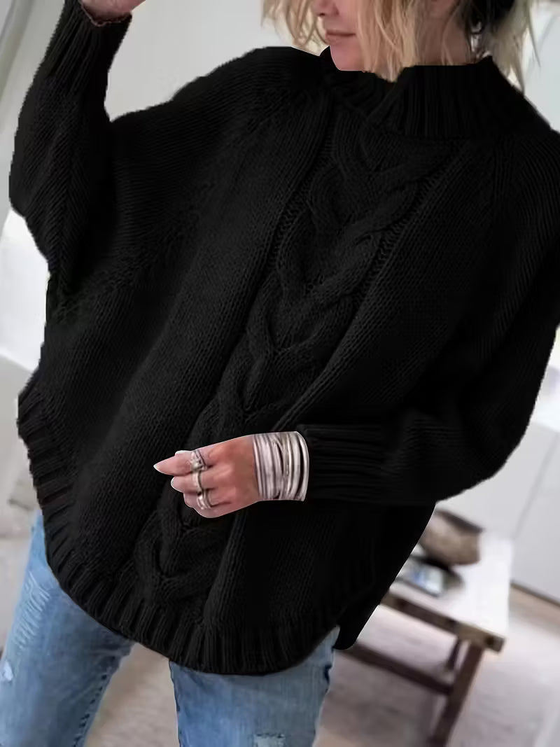 Pamella – Übergröße Pullover Mit Zopfmuster