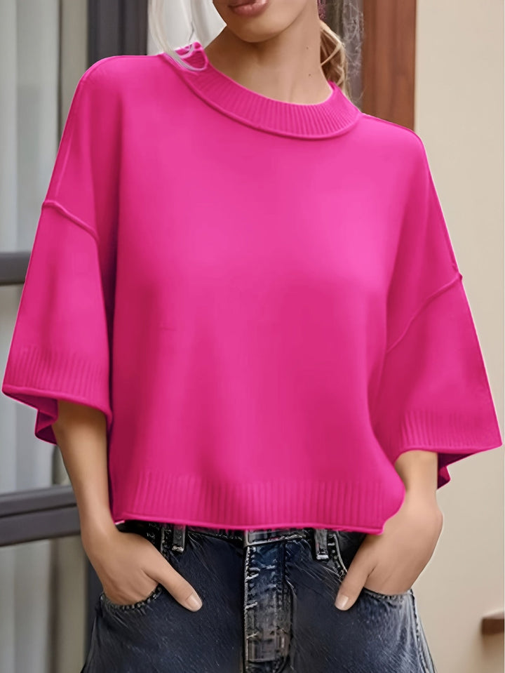 Shilena – Lässige KurzarmStrickjacke