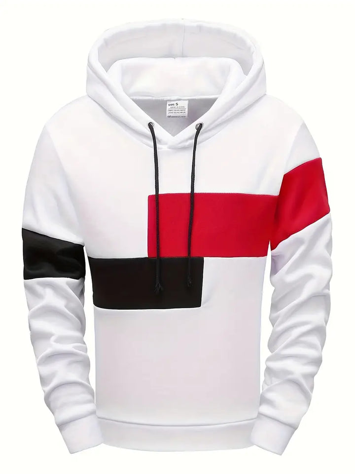Tigran - Stylischer Flickwerk-Kapuzenpullover