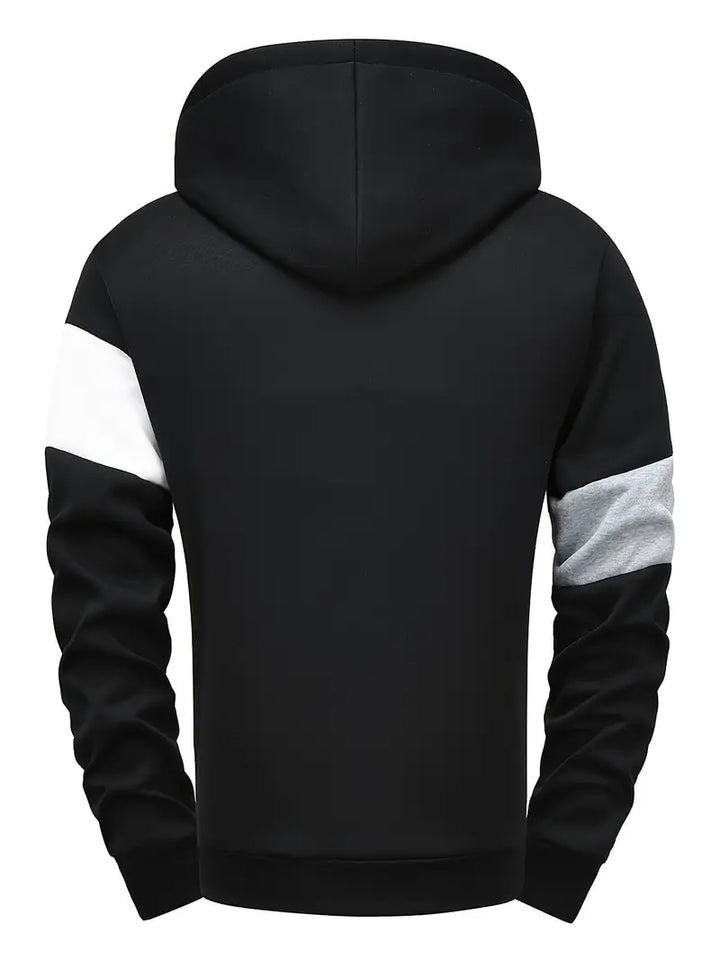 Tigran - Stylischer Flickwerk-Kapuzenpullover