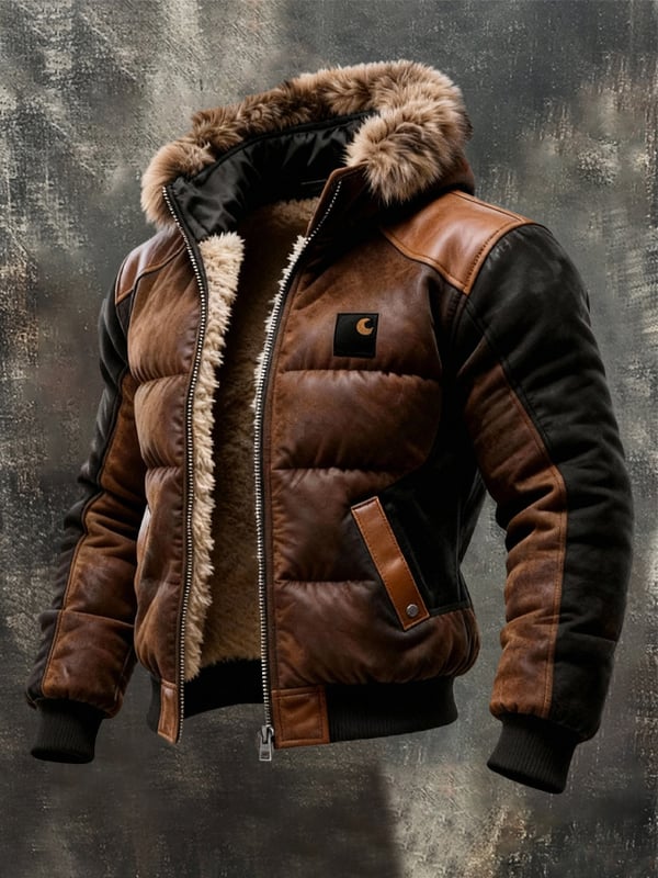 Gareth – Retro Stepp Jacke Mit Doppellagigem Kragen