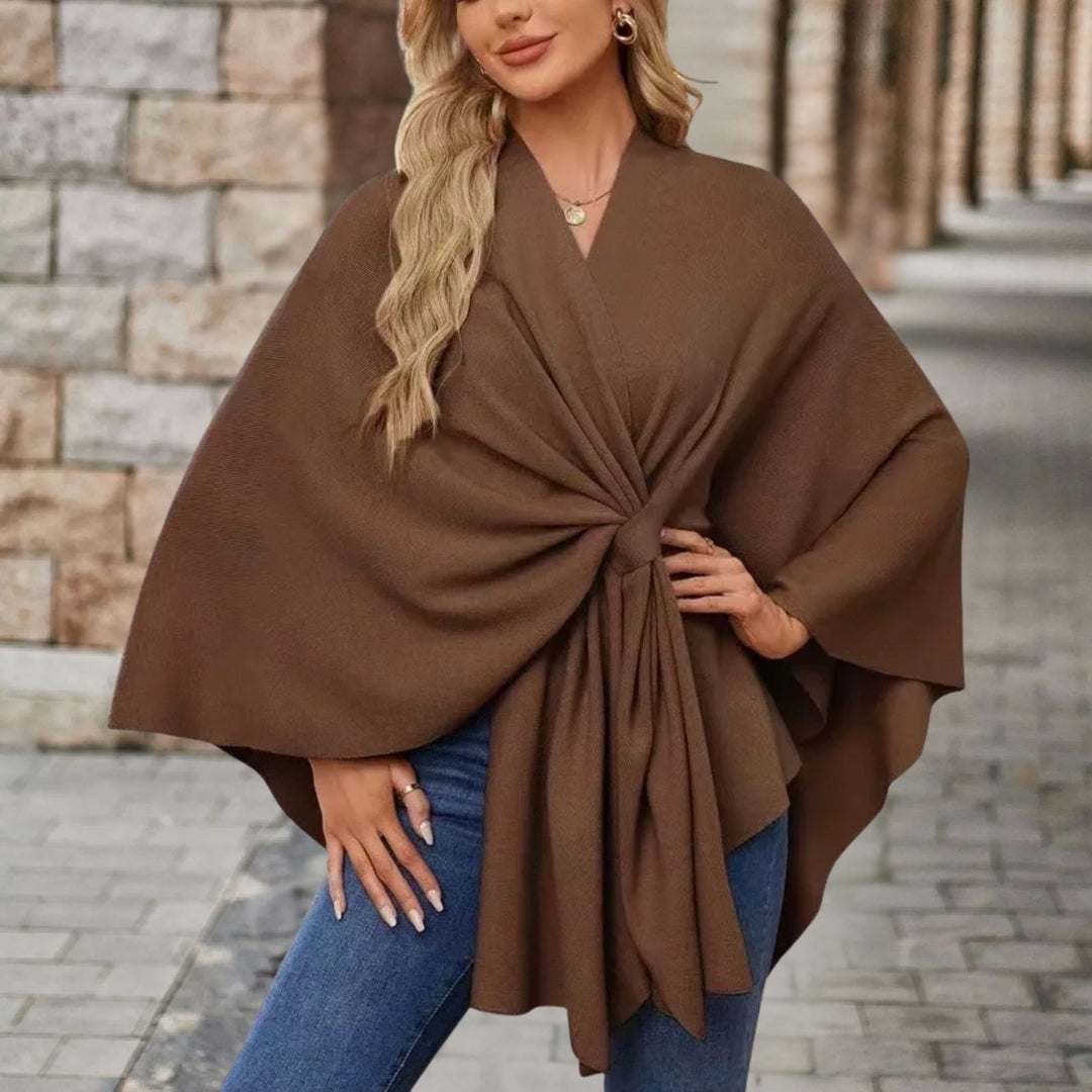 Helin - Bequemer Mit V-Ausschnitt Shawl