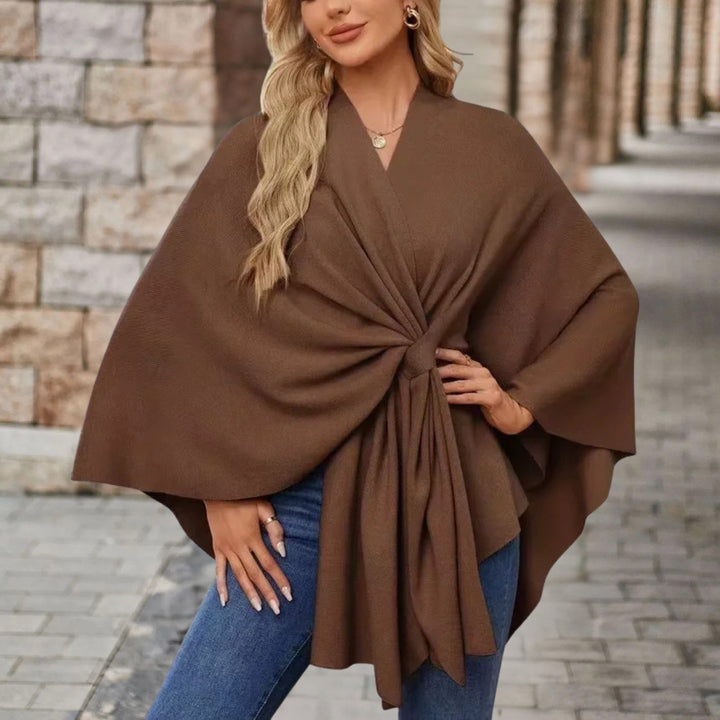 Helin - Bequemer Mit V-Ausschnitt Shawl