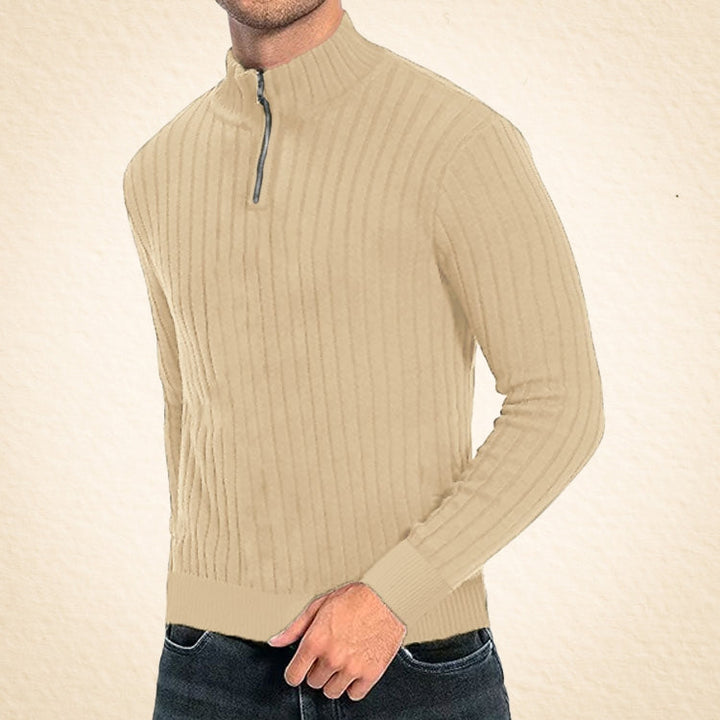 Zaccheo – Lässiger Rollkragenpullover Mit Reißverschluss