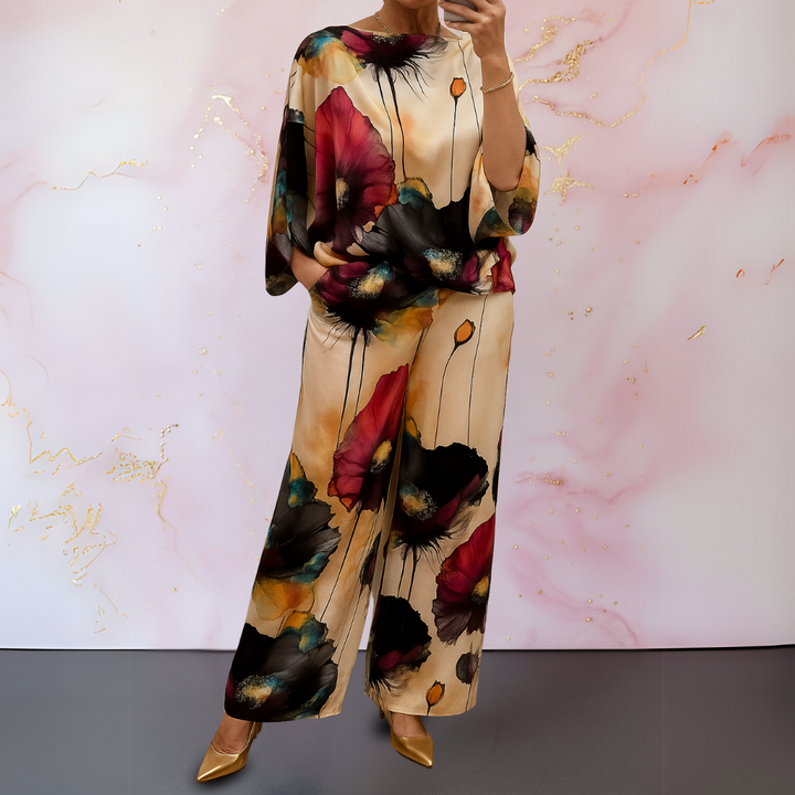 Pelaez – Elegantes Zweiteiliges Set Mit Drucken
