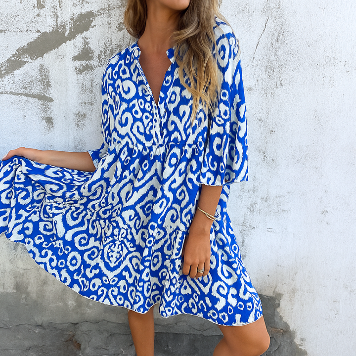 Shaffer – Elegantes Kleid Mit V-Ausschnitt