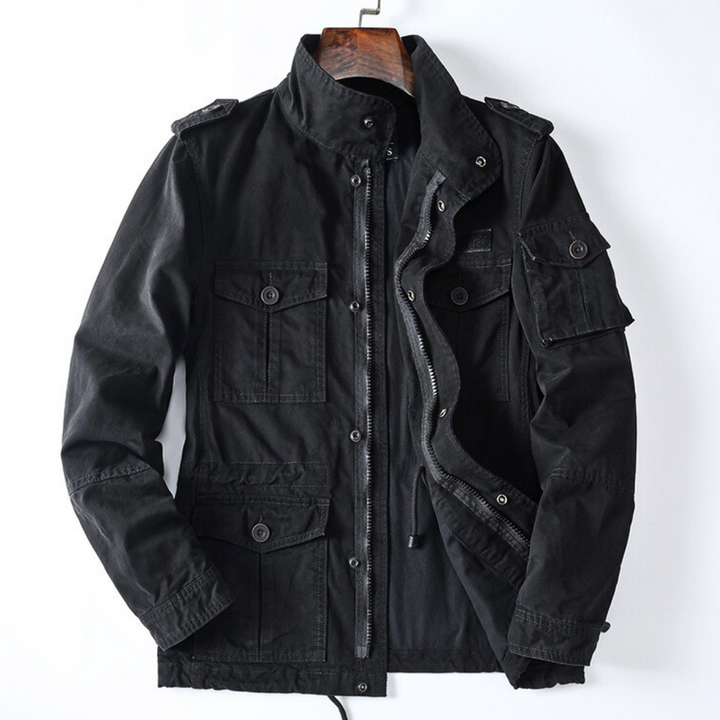 Sergei - Lässige Cargo Jacke Mit Taschen