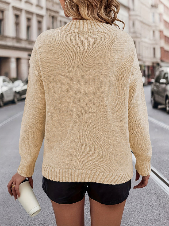 Chrystel – Pullover Mit Herzmotiv Und V-Ausschnitt
