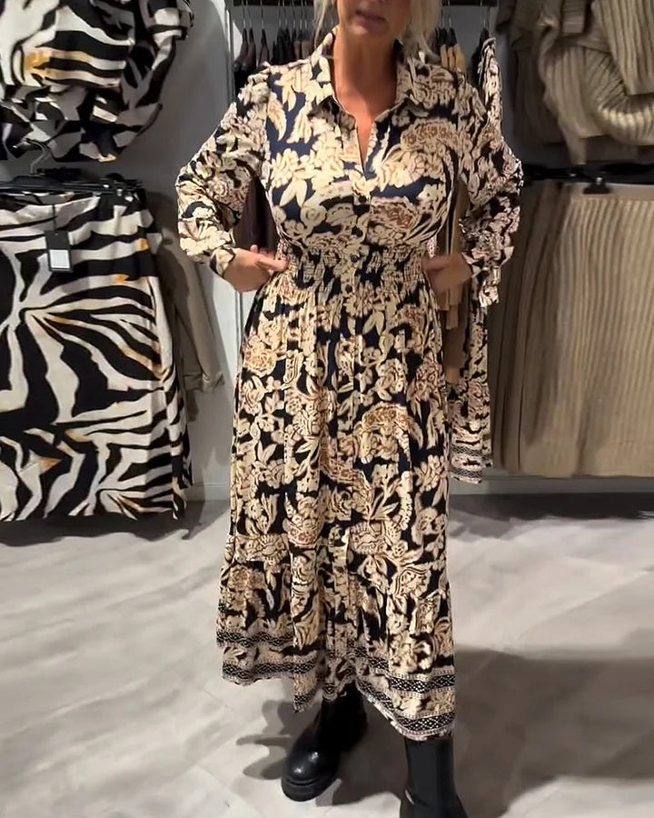Merle – Modisches Kleid Mit Muster