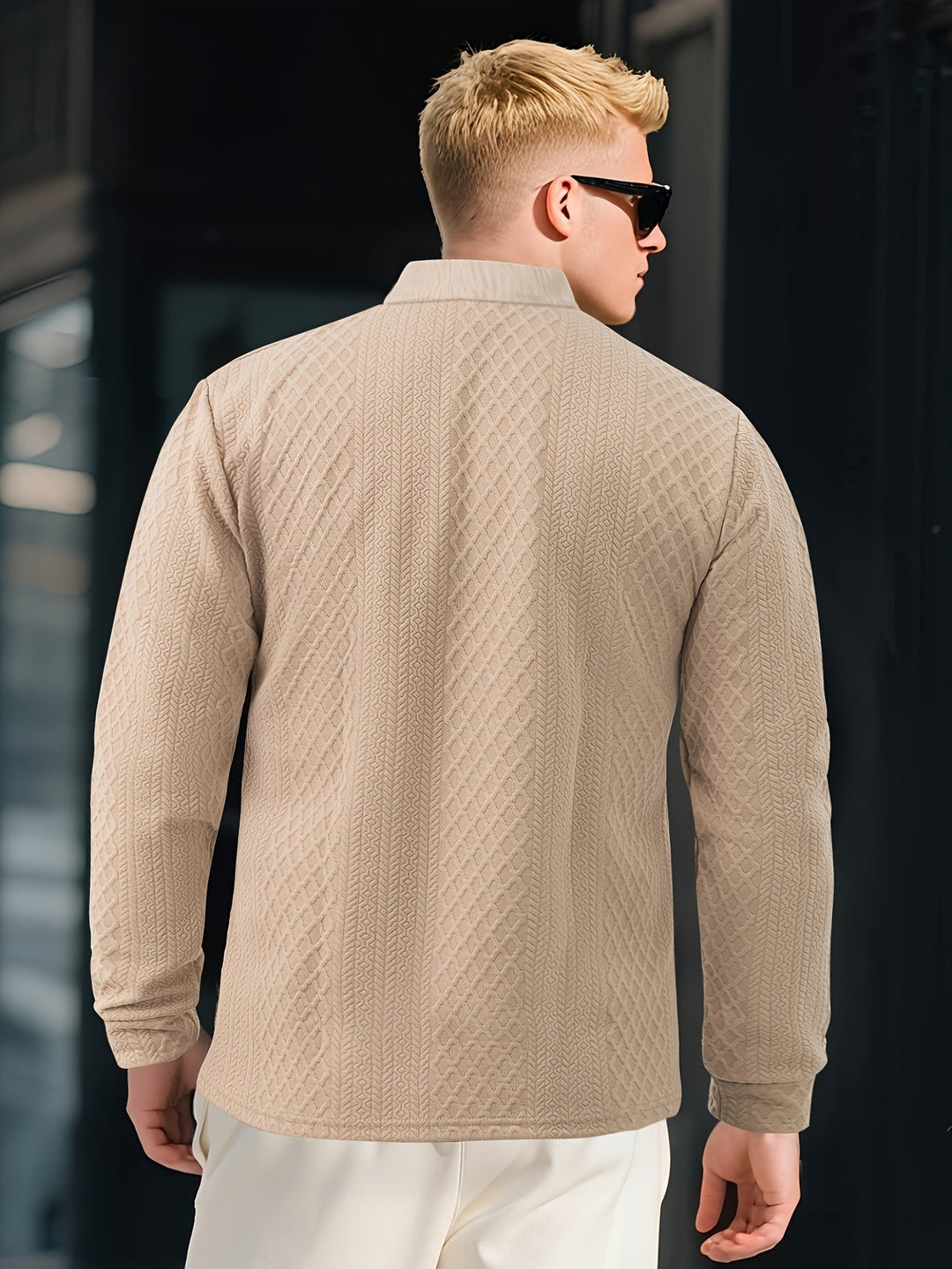 Liranda – Langärmliges Strickhemd Mit Knöpfen