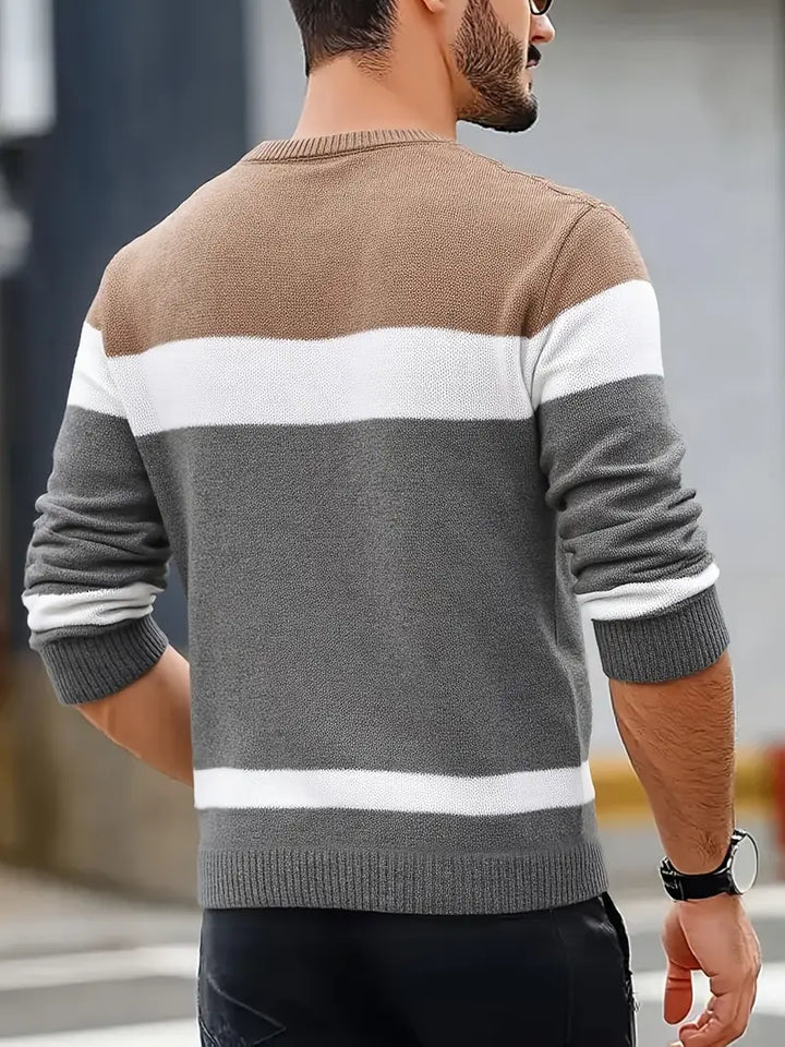 Watkins – Lässiger Langarm Strick Pullover