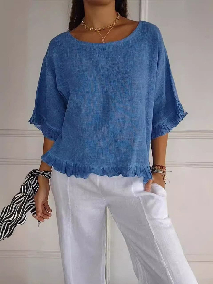 Pierrette - Elegante Baumwollbluse