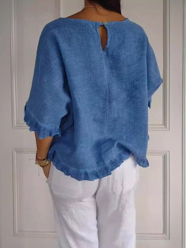 Pierrette - Elegante Baumwollbluse