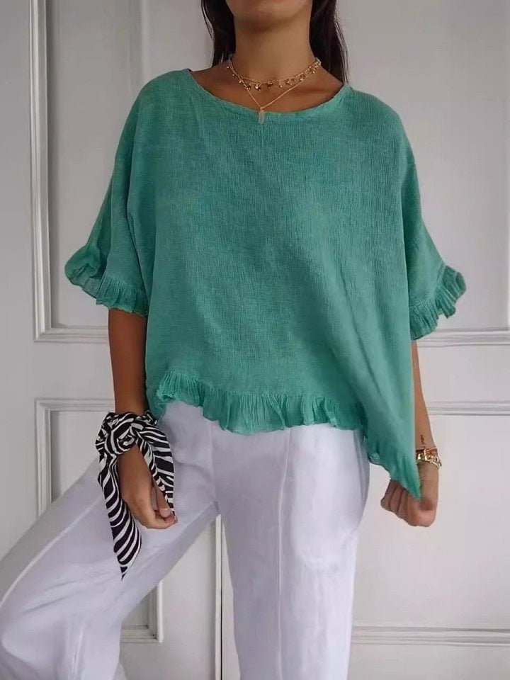 Pierrette - Elegante Baumwollbluse