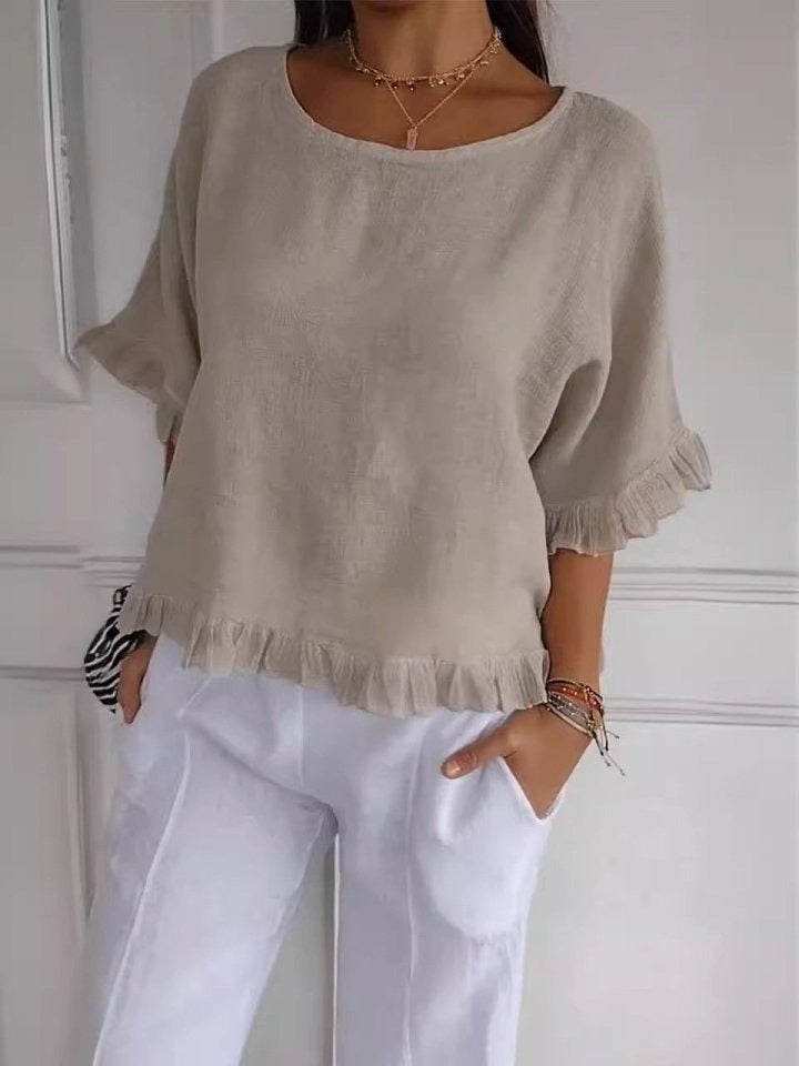 Pierrette - Elegante Baumwollbluse