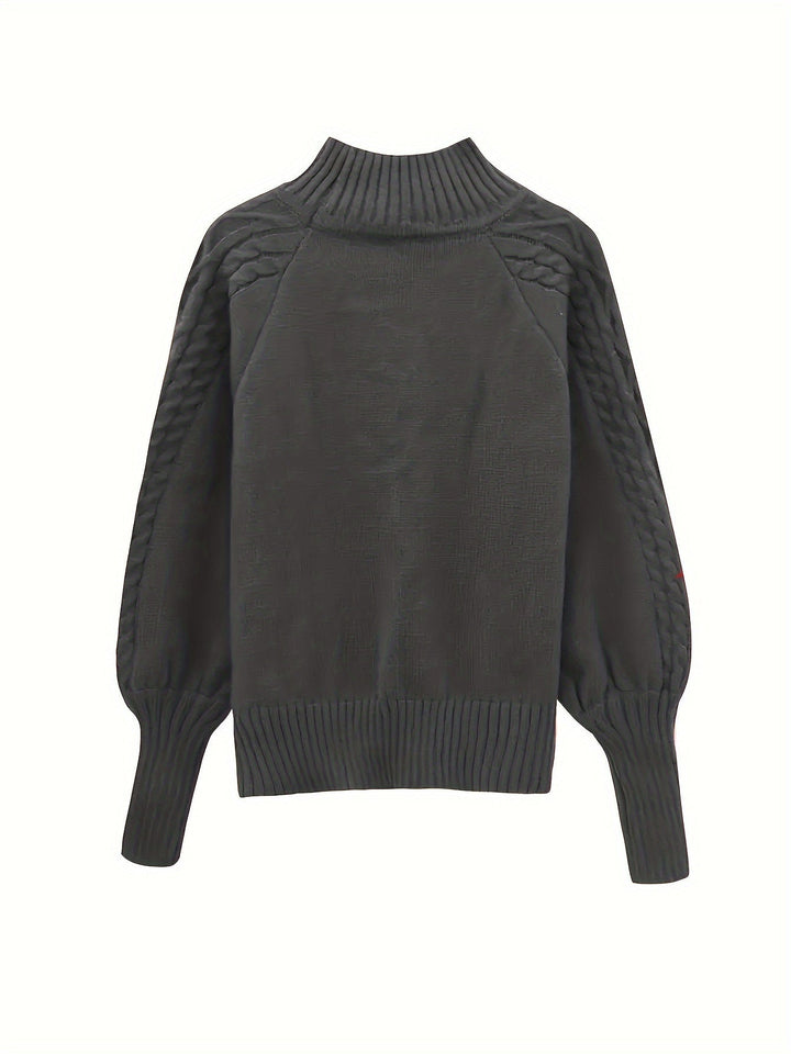 Tinsley – Lässiger Langarm Strickpullover
