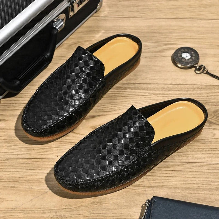 Efim – Lässige Halbschuhe Aus Gewebtem Leder