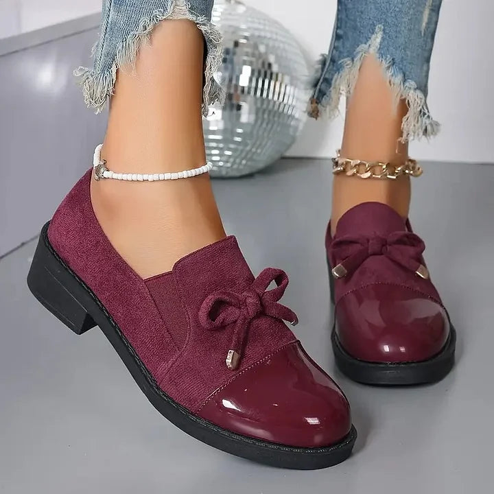 Marvina - Eleganter Loafer Mit Schleifenakzent Und Runder Spitze