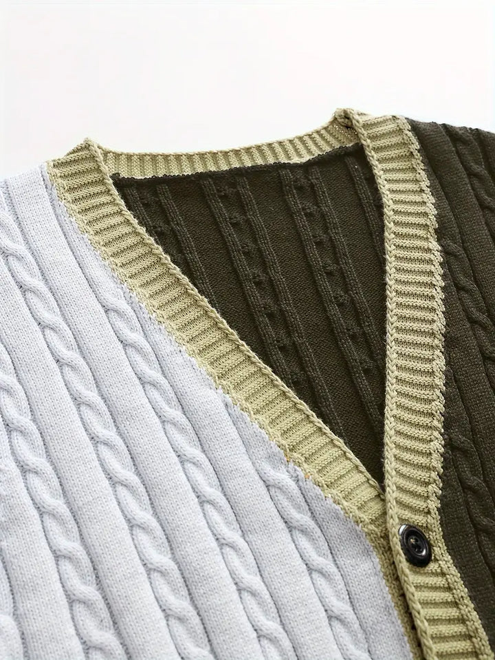 Bryant - Atmungsaktiver Strickcardigan Mit Langen Ärmeln