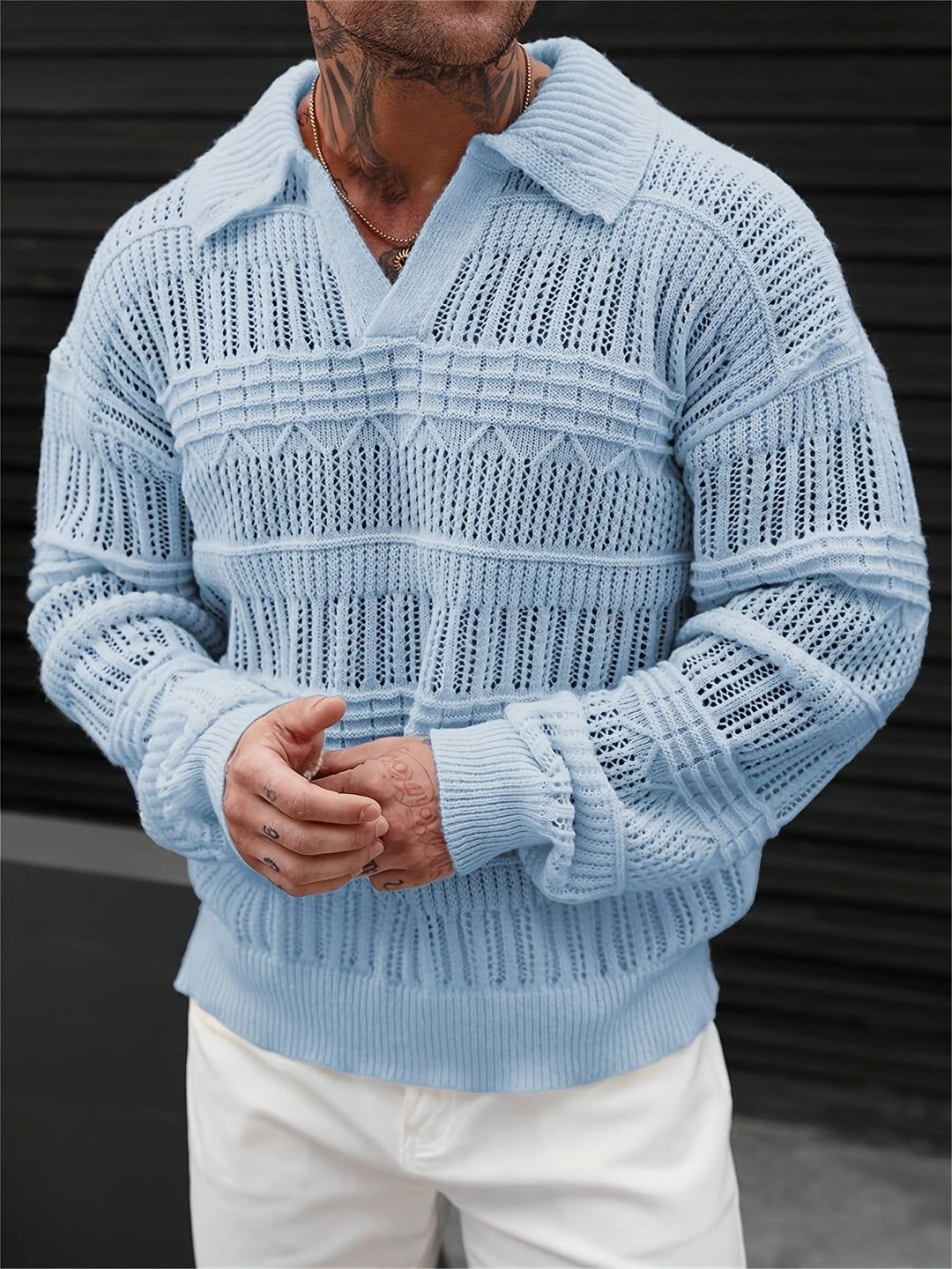 Wesley – Langarmpullover Mit Schneiden Raus Entwurf