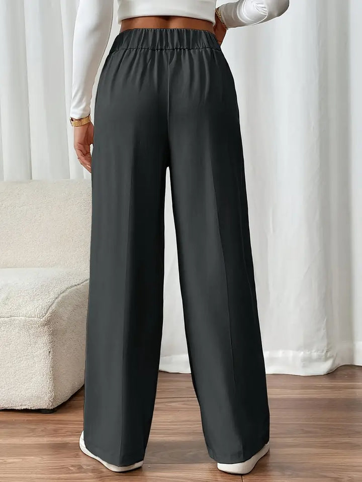 Orvella - Bequeme Hose Mit Weitem Bein Und Taschen