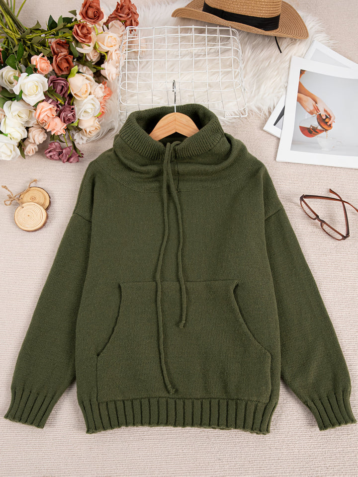 Zelina – Langarmpullover Mit Tasche