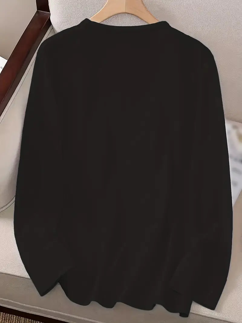 Odalina - Lässiges T-Hemd Mit Smiley Zwinkern Aufdruck