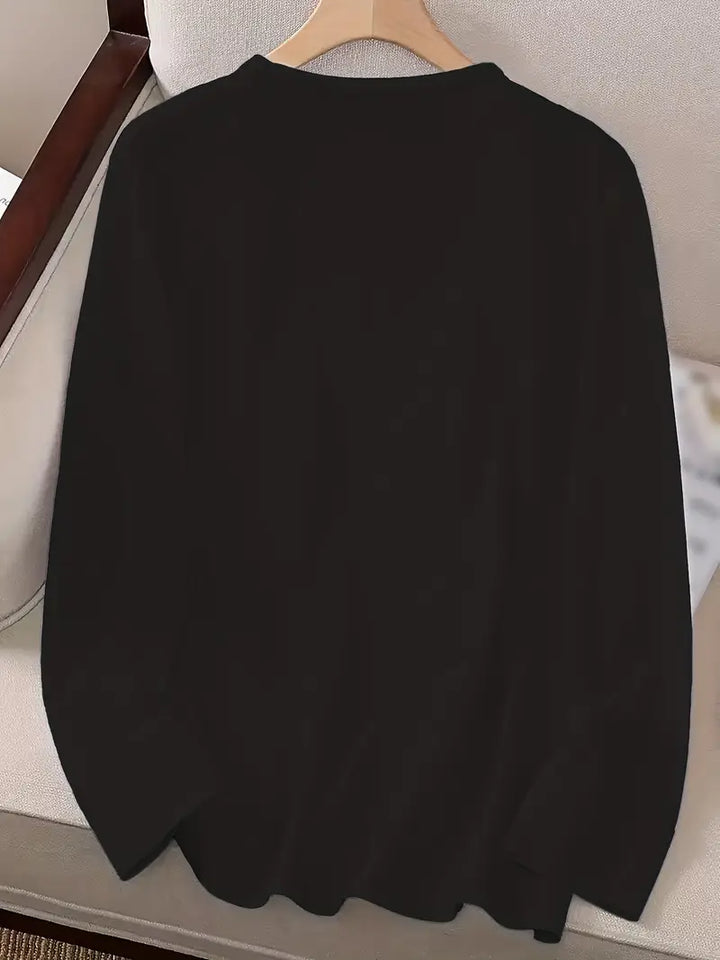 Odalina - Lässiges T-Hemd Mit Smiley Zwinkern Aufdruck
