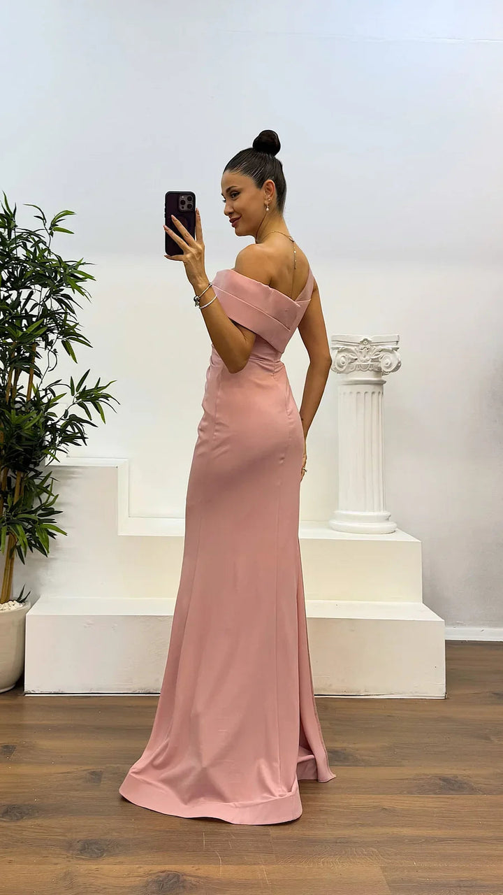 Kamarya – Atmungsaktives Abend Kleid Mit Falten