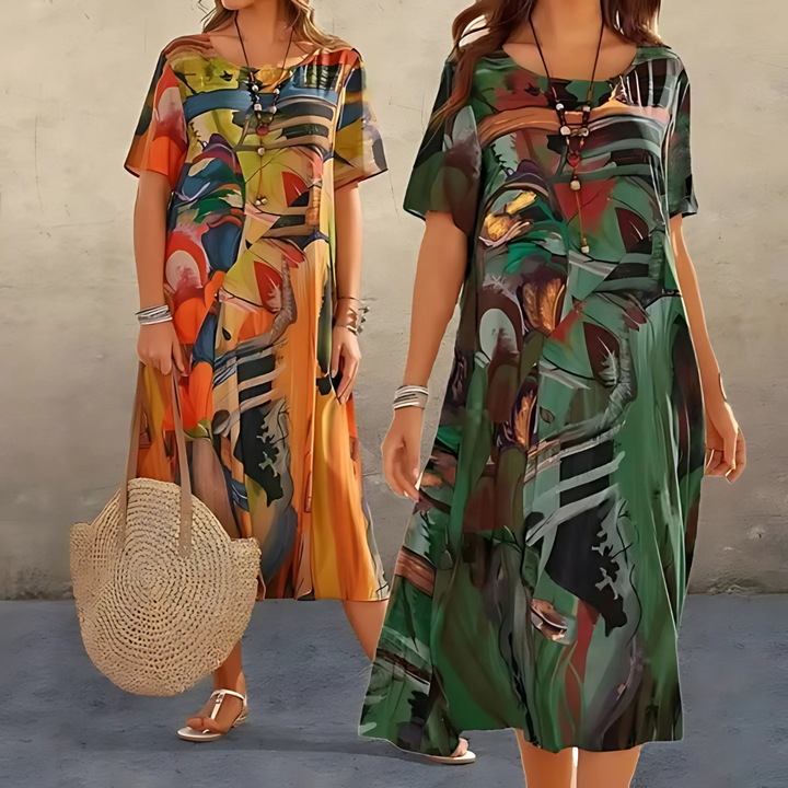Filomena – Bequemes Blumenkleid