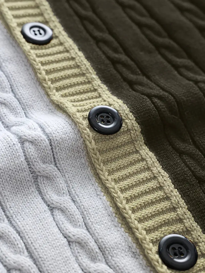 Bryant - Atmungsaktiver Strickcardigan Mit Langen Ärmeln