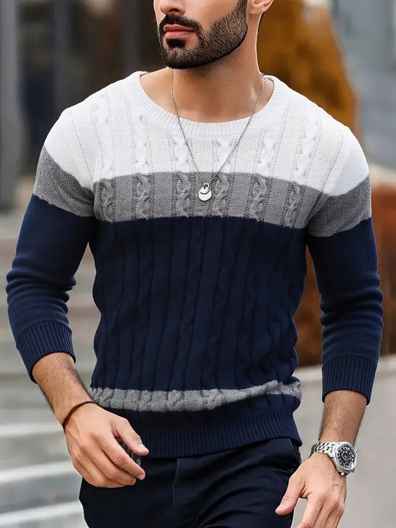 Watkins – Lässiger Langarm Strick Pullover