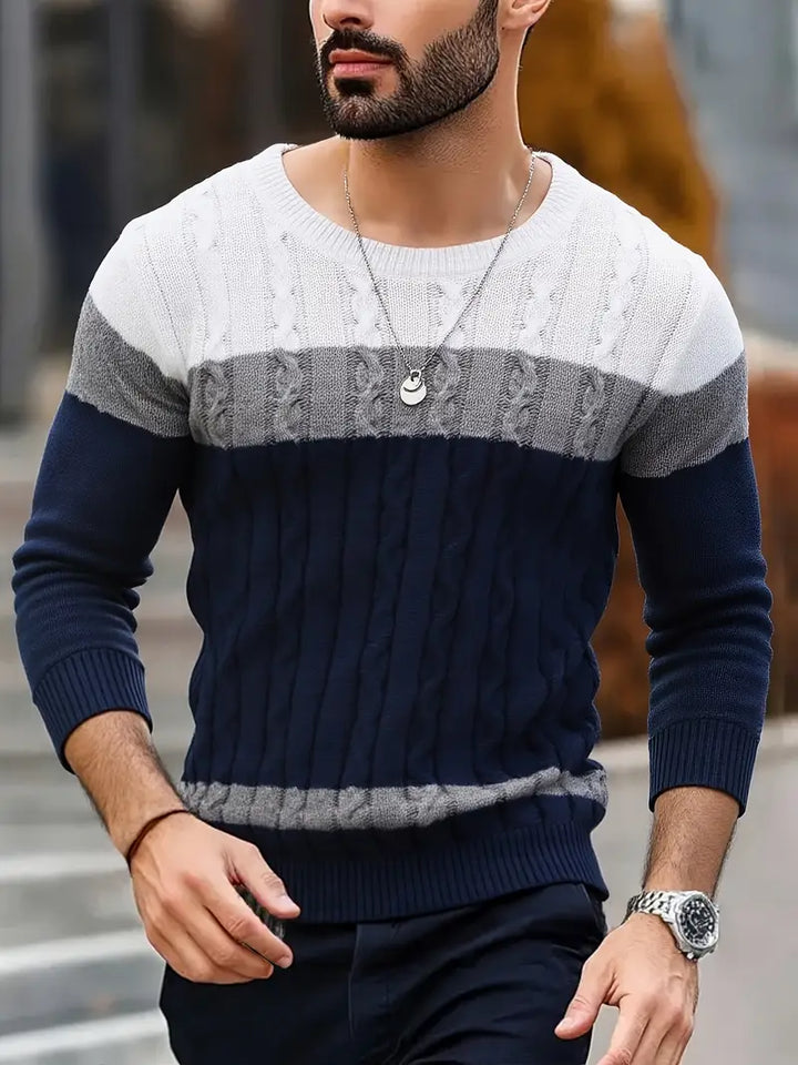 Watkins – Lässiger Langarm Strick Pullover