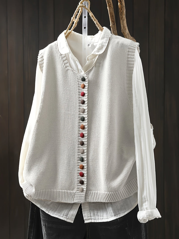 Toriana – Ärmellose Strickweste
