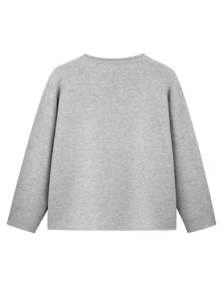 Kynza – Übergröße Strickjacke Mit bunten Knöpfen Vorne
