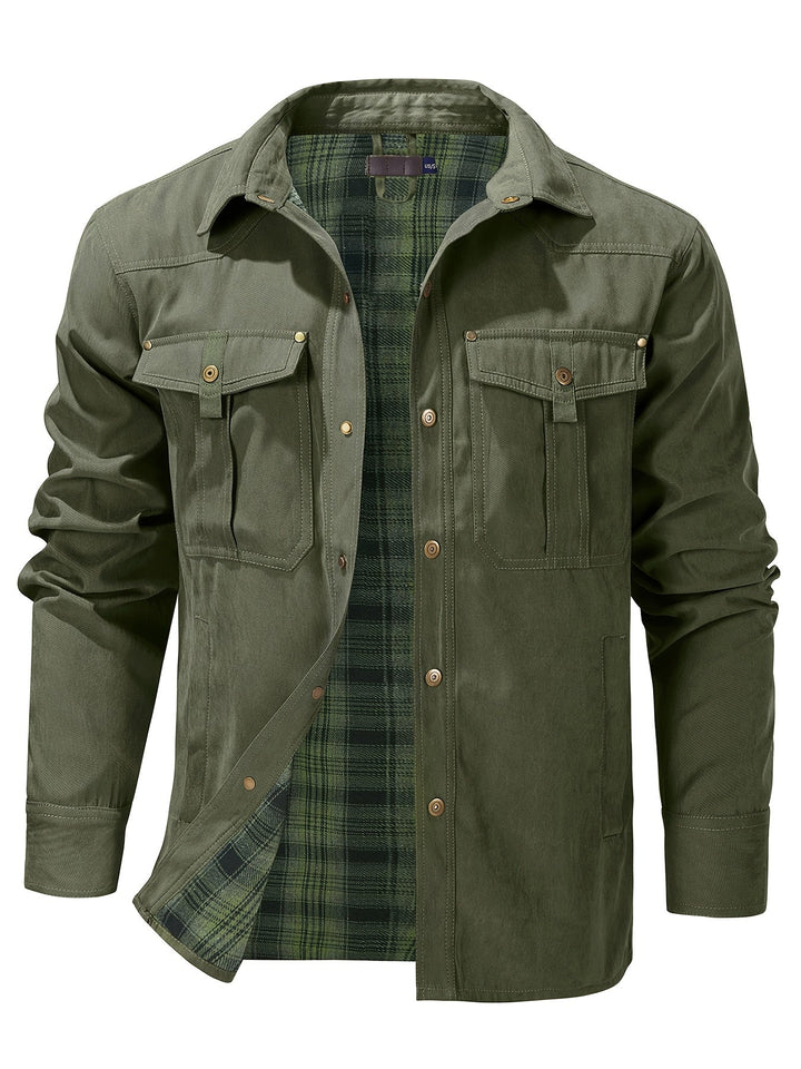 Evrypidis - Lässige Langarm-Cargo-Jacke