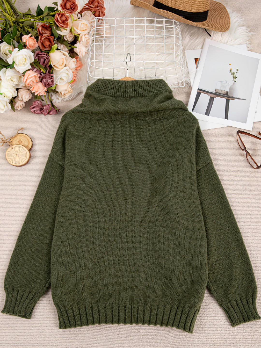 Zelina – Langarmpullover Mit Tasche