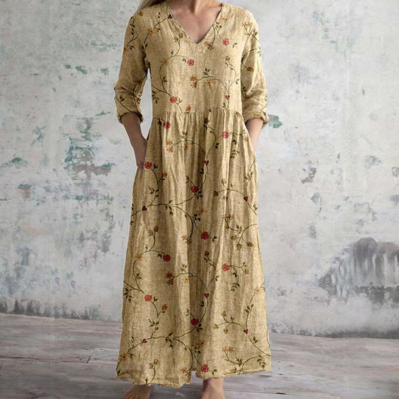 Erica - Elegantes Geblümtes Kleid