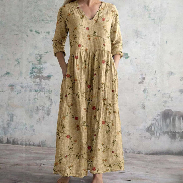 Erica - Elegantes Geblümtes Kleid