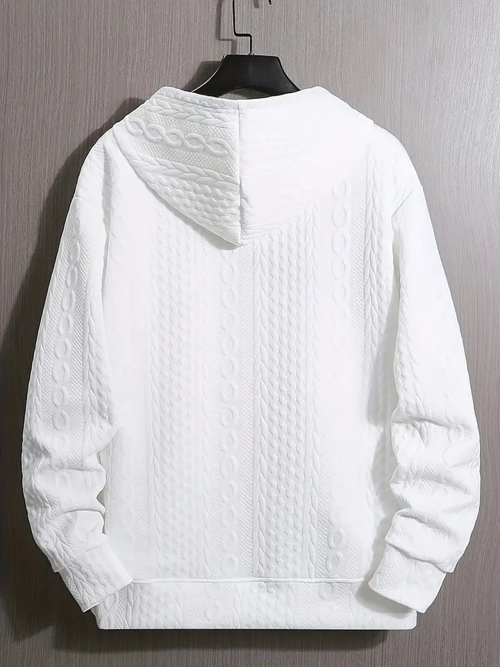 Pruitt – Langärmeliger Strick Kapuzenpullover