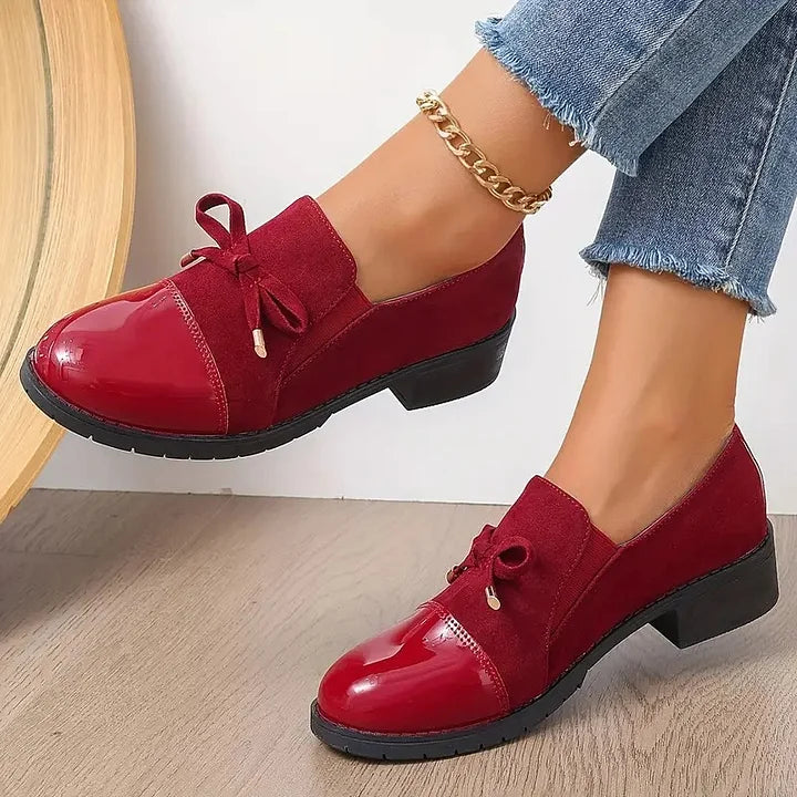 Marvina - Eleganter Loafer Mit Schleifenakzent Und Runder Spitze