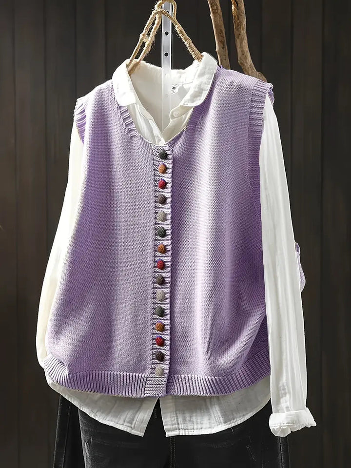 Toriana – Ärmellose Strickweste