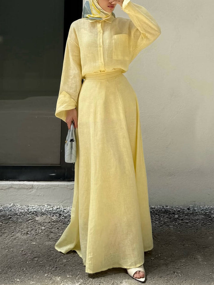 Mabel – Zweiteiliges Set Aus Leinen